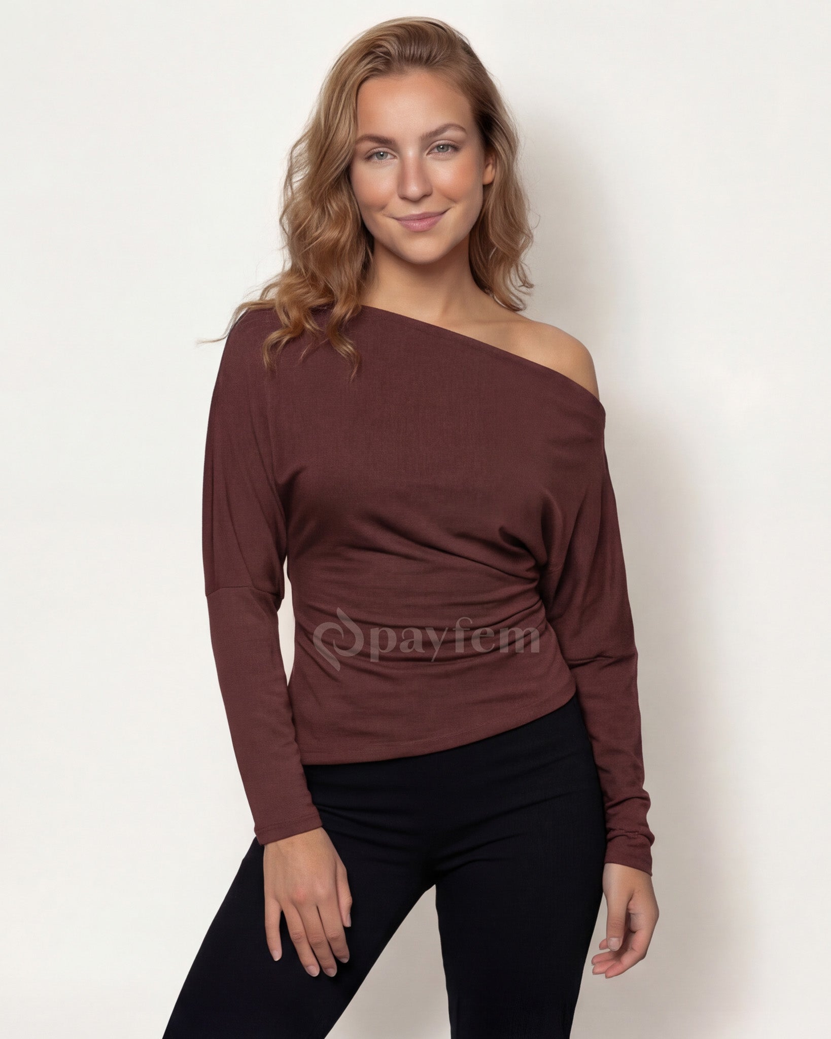 Bambu Açık Omuzlu Bluz