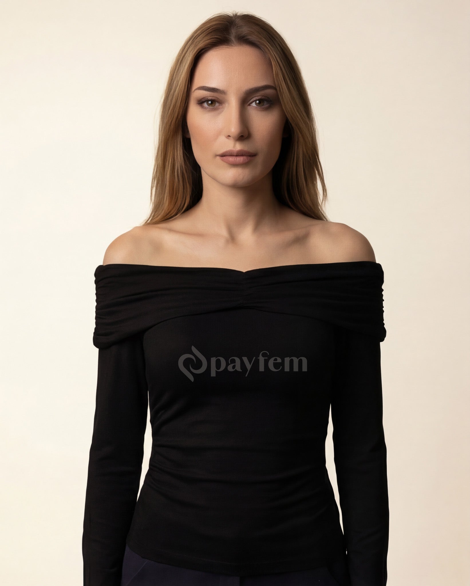 Natural Soft Long Sleeve Blouse