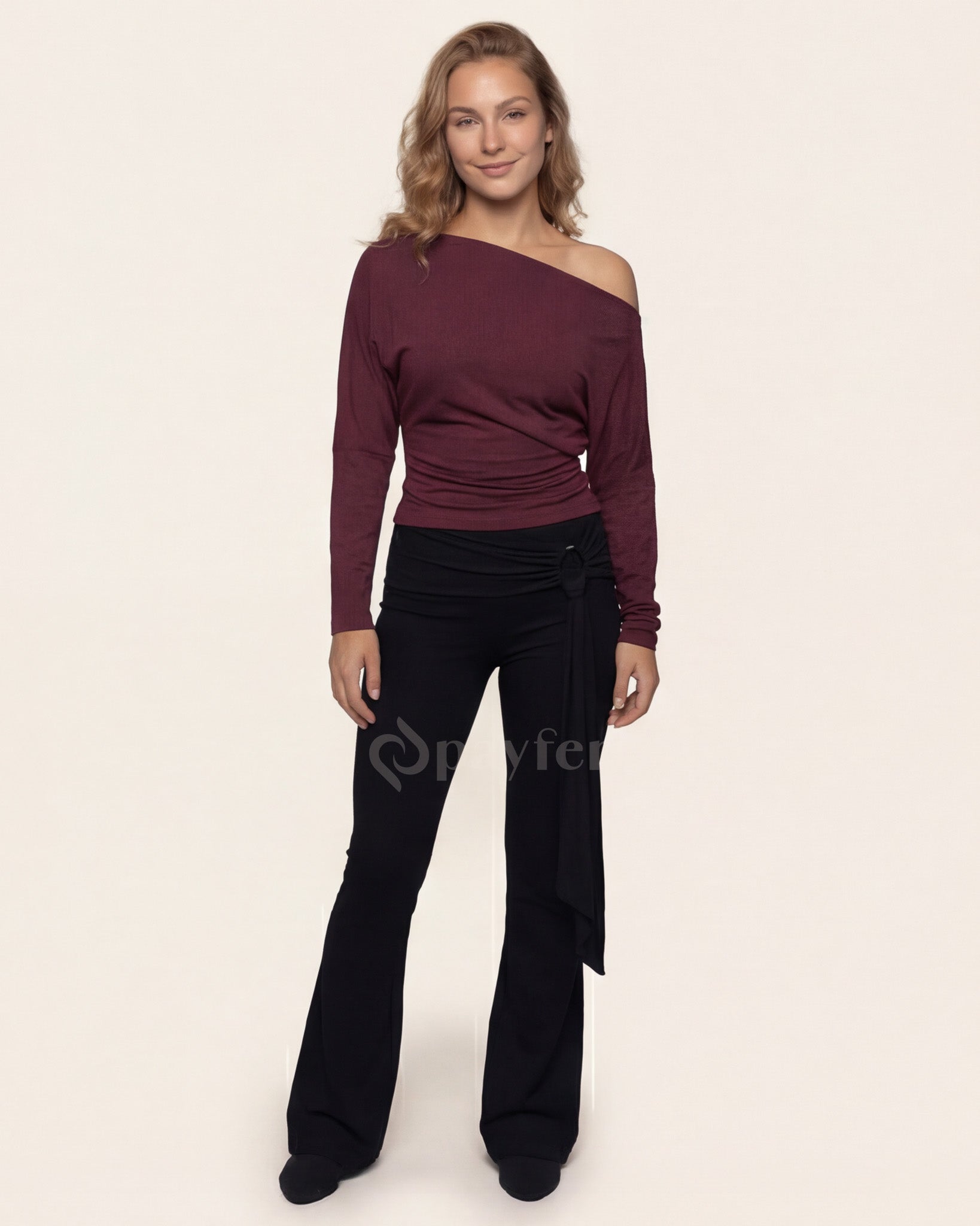Natural Soft Belted Comfortable Trousers
