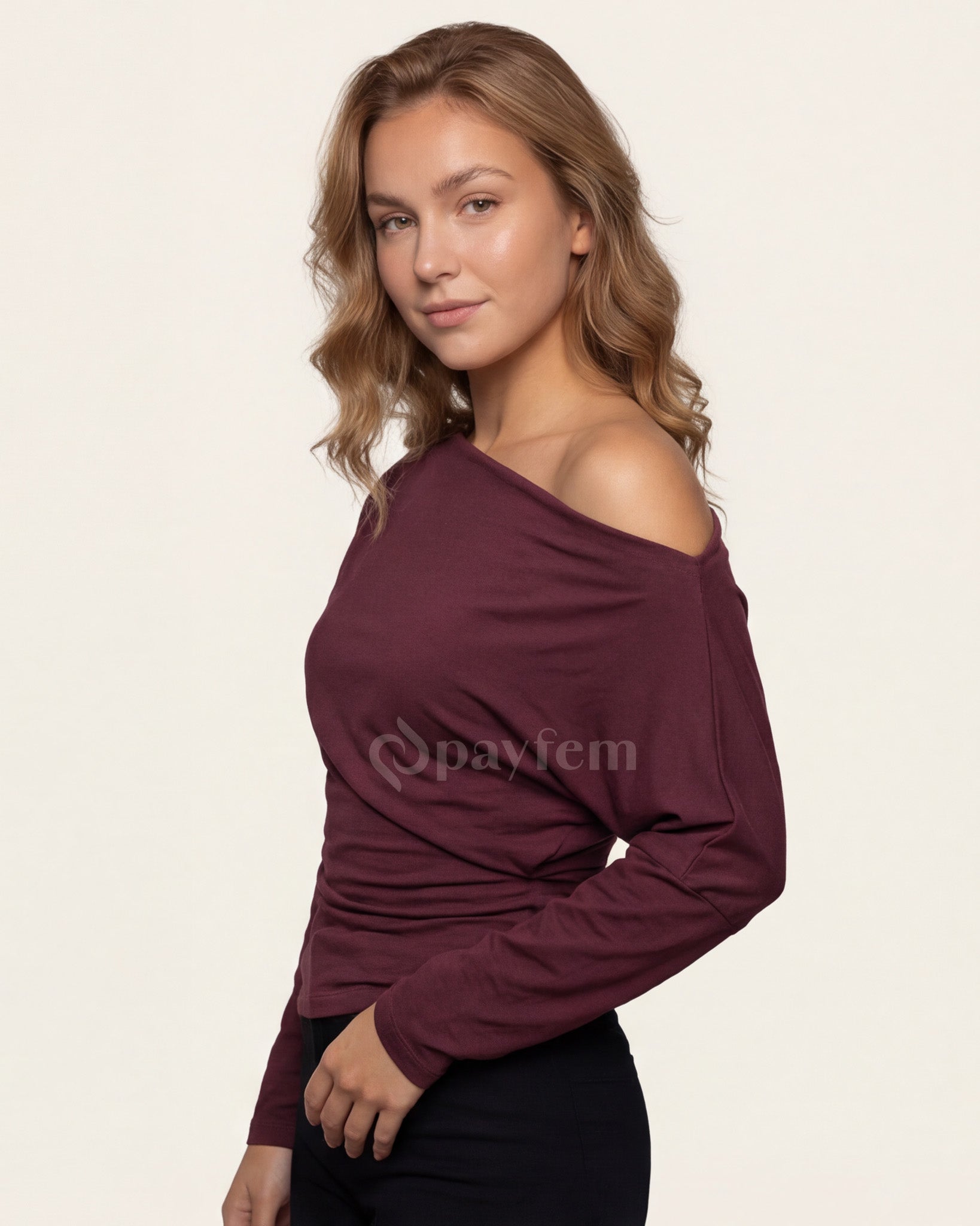 Bambu Açık Omuzlu Bluz