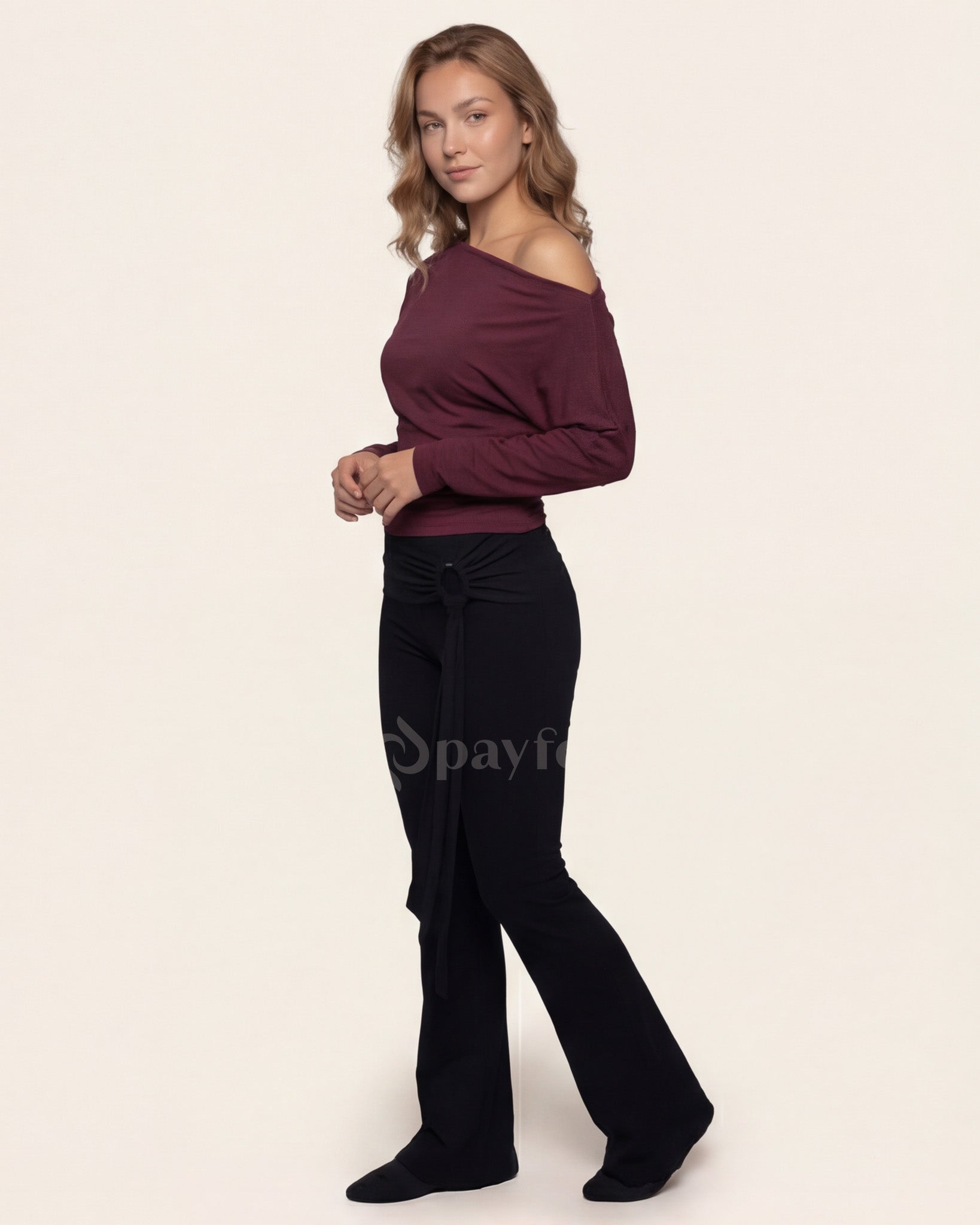 Natural Soft Belted Comfortable Trousers