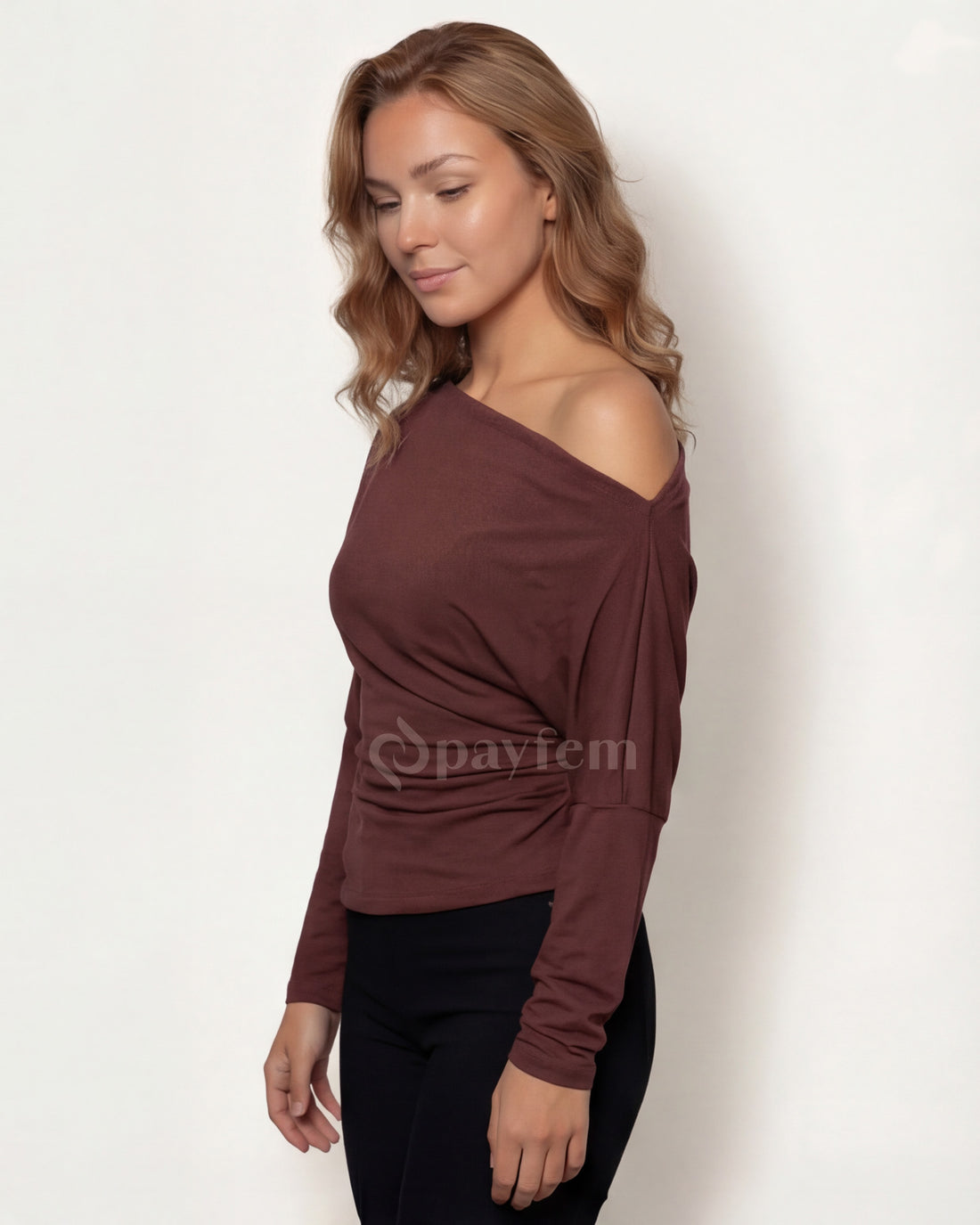 Bambu Açık Omuzlu Bluz