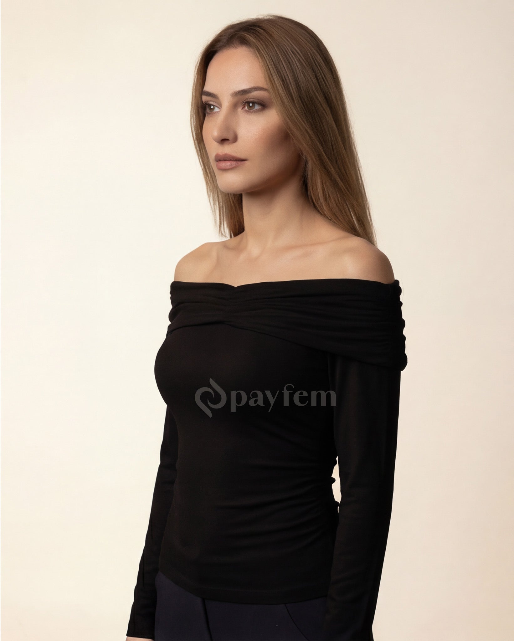 Natural Soft Long Sleeve Blouse
