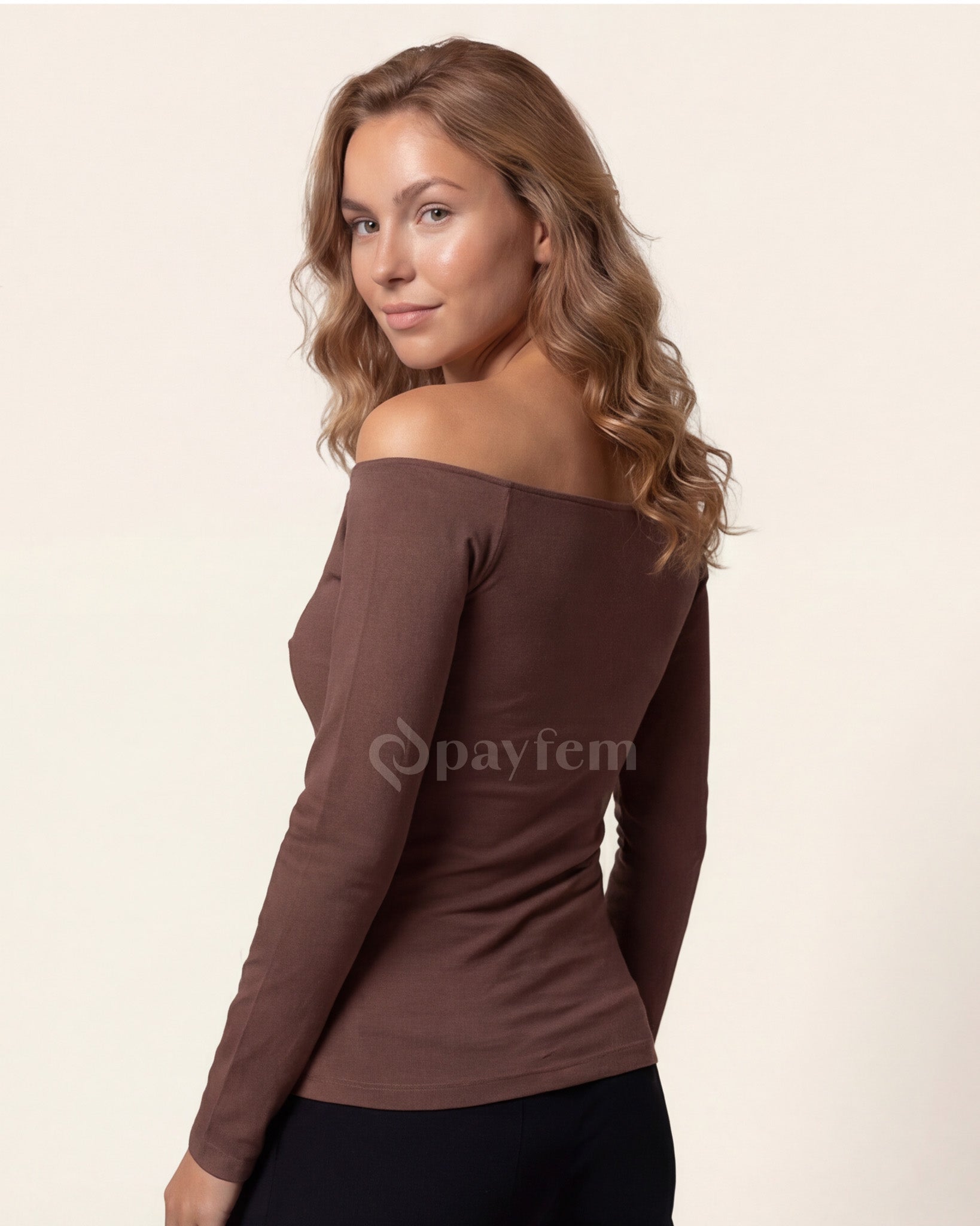 Bambu Bağlamalı Uzun Kollu Bluz