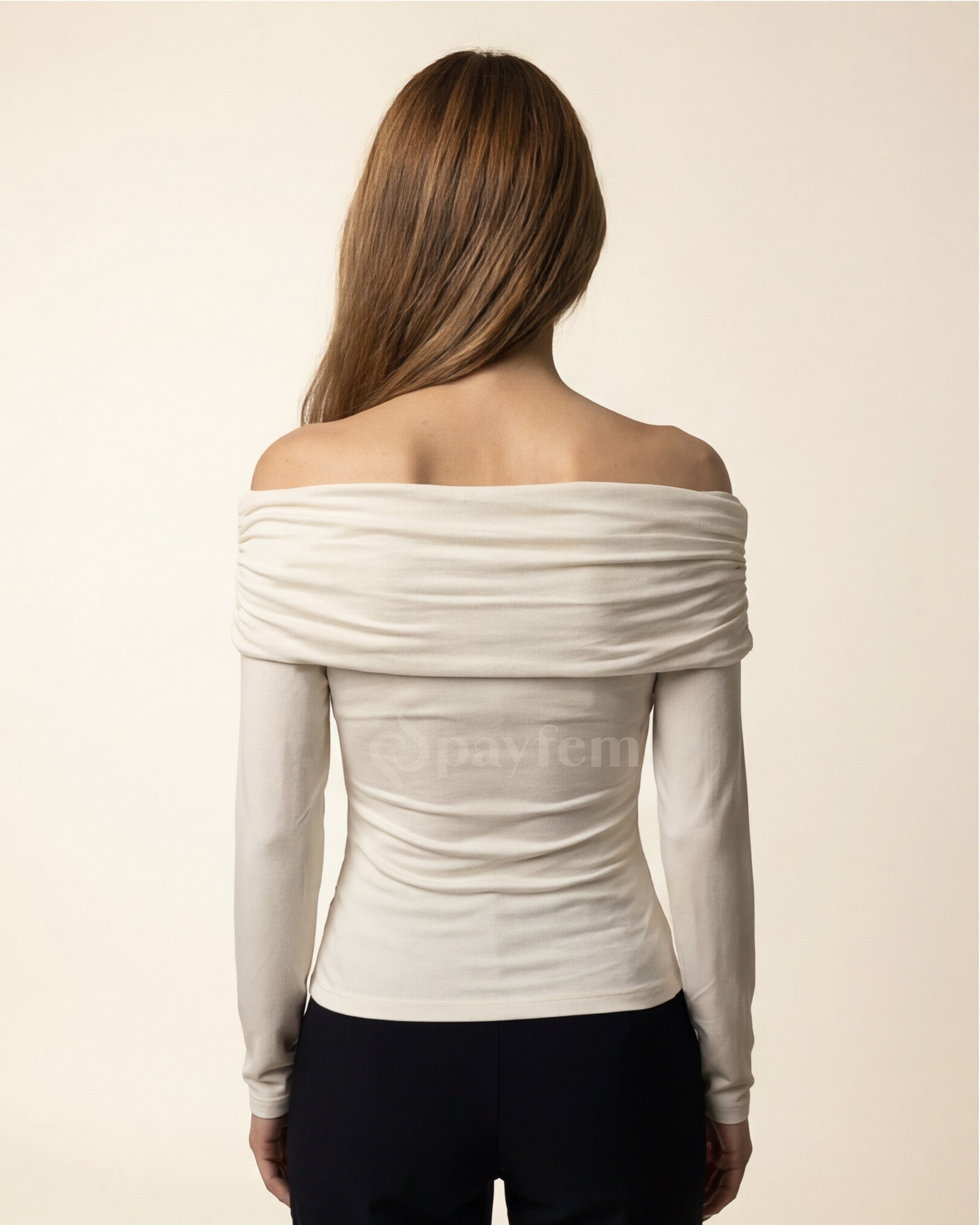 Natural Soft Long Sleeve Blouse