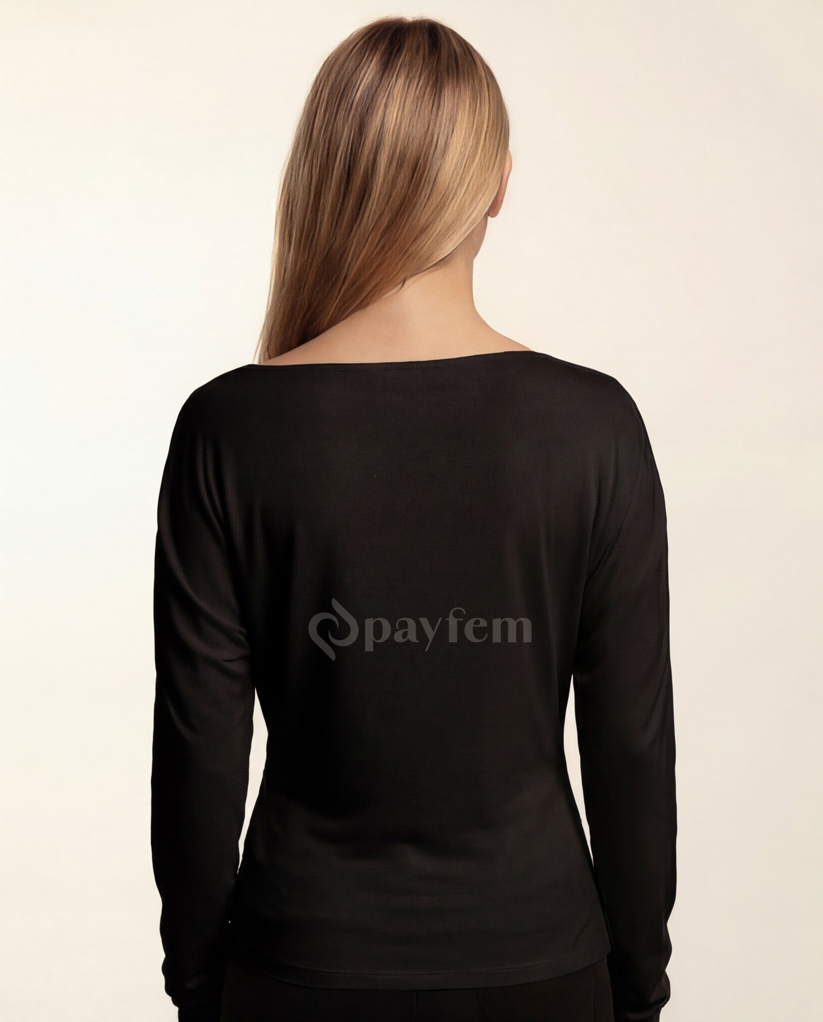 Natural Soft Cowl Neck Long Sleeve Blouse
