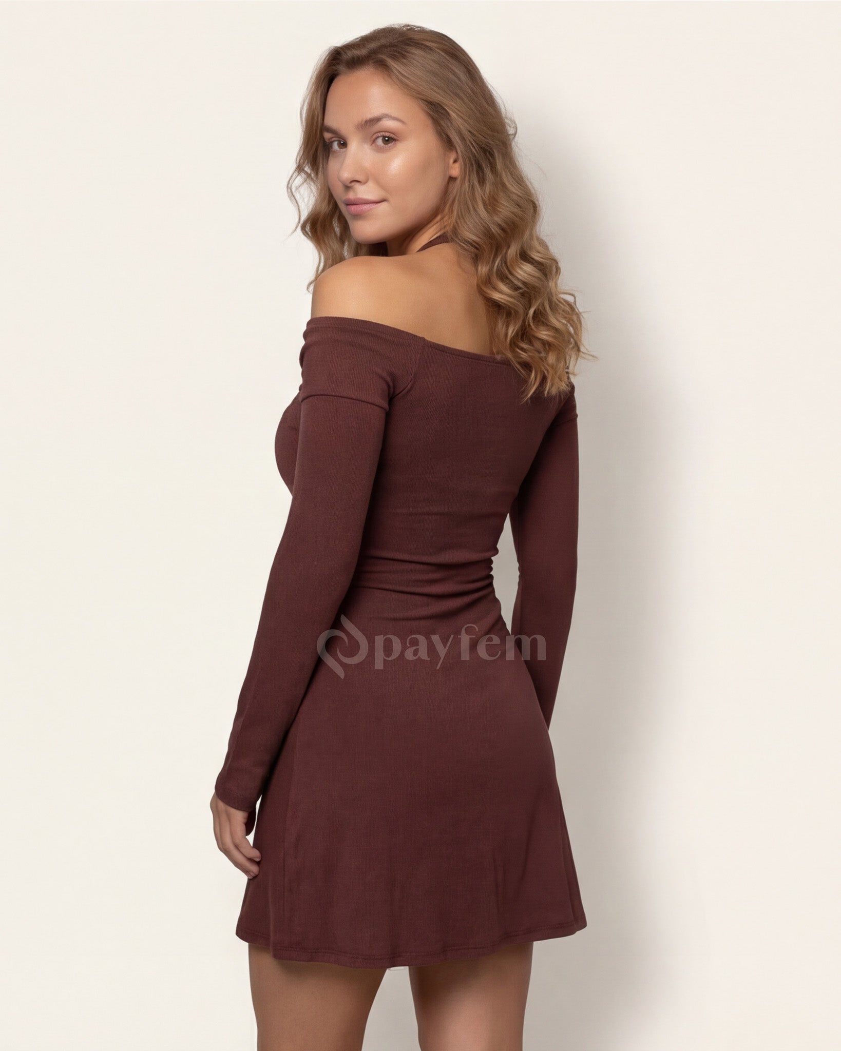 Bambu Bağlamalı Mini Elbise