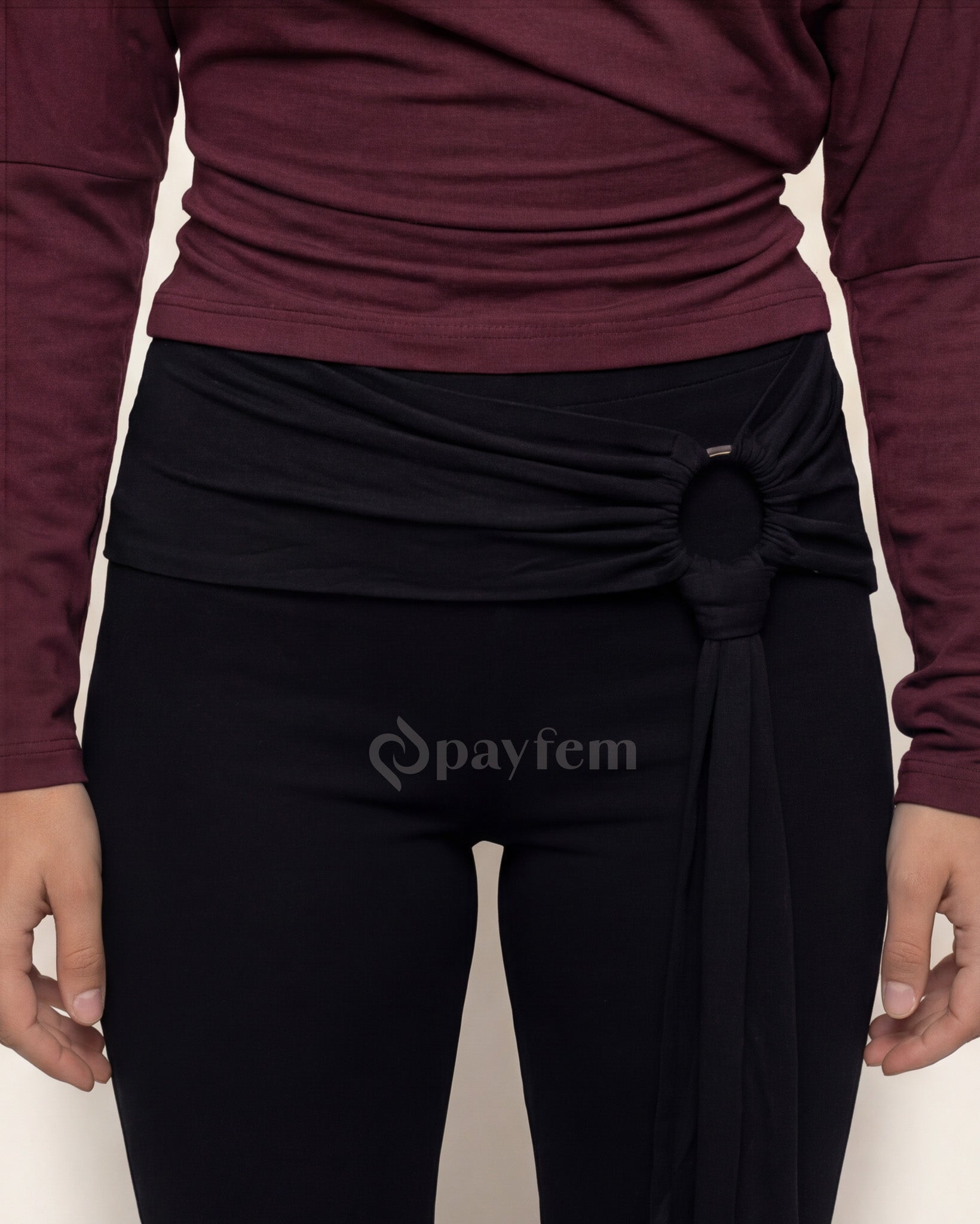 Natural Soft Belted Comfortable Trousers