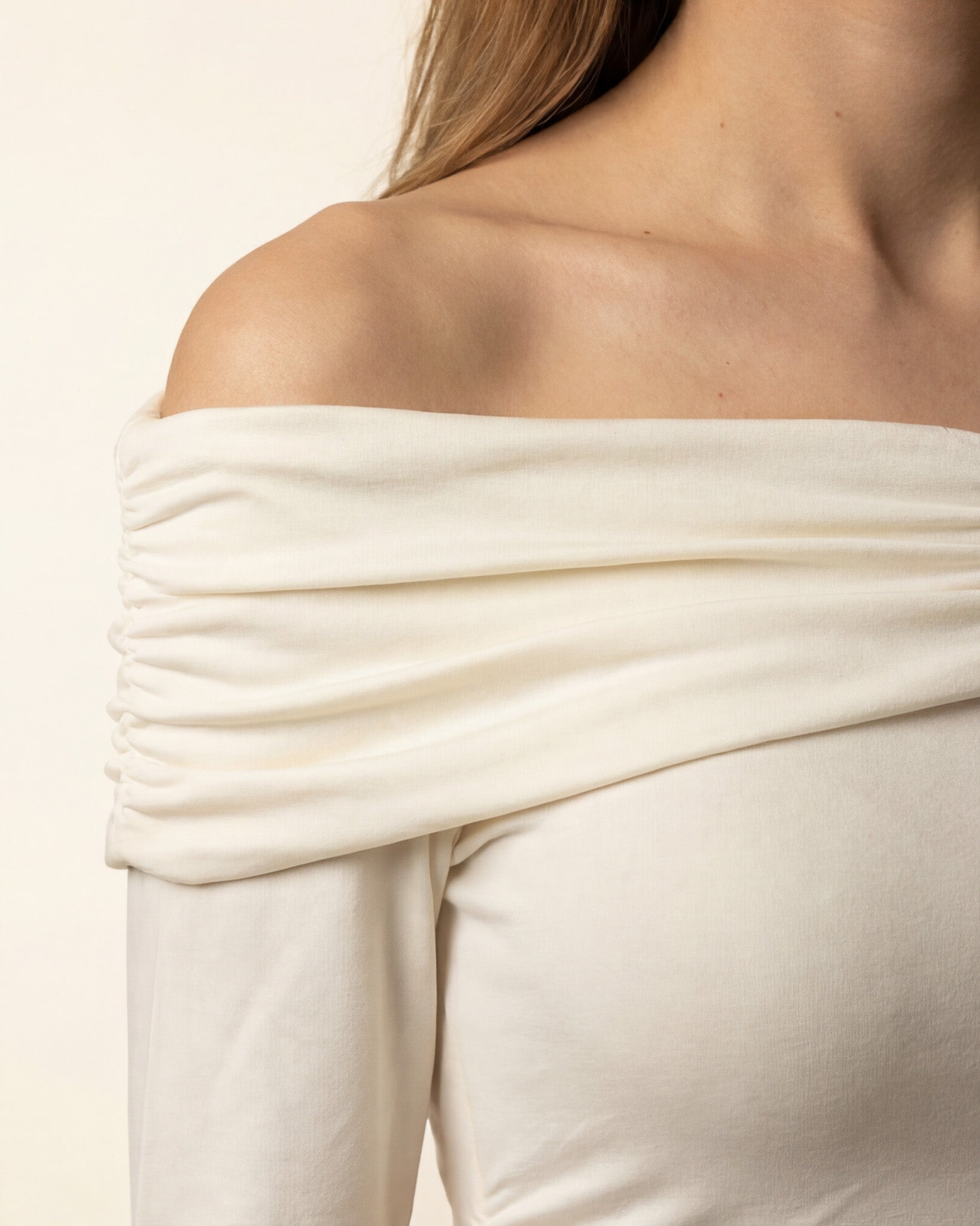Natural Soft Long Sleeve Blouse