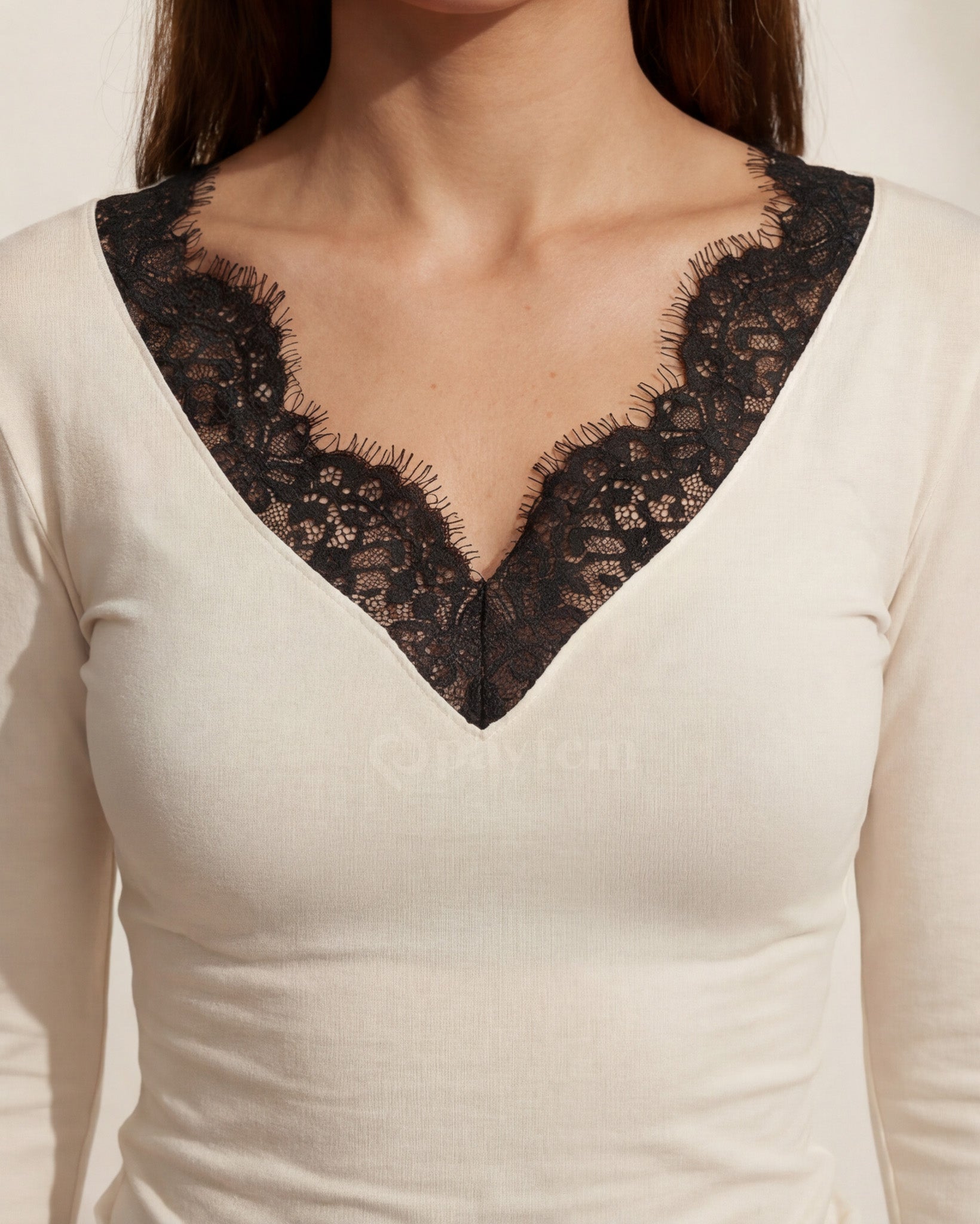 Natural Soft Dantelli Bluz
