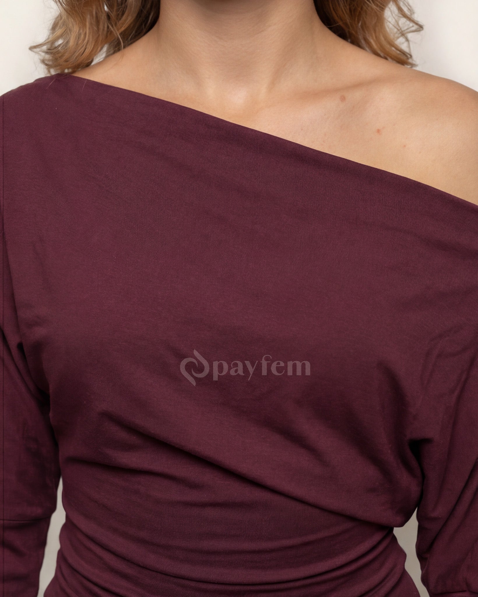 Bambu Açık Omuzlu Bluz