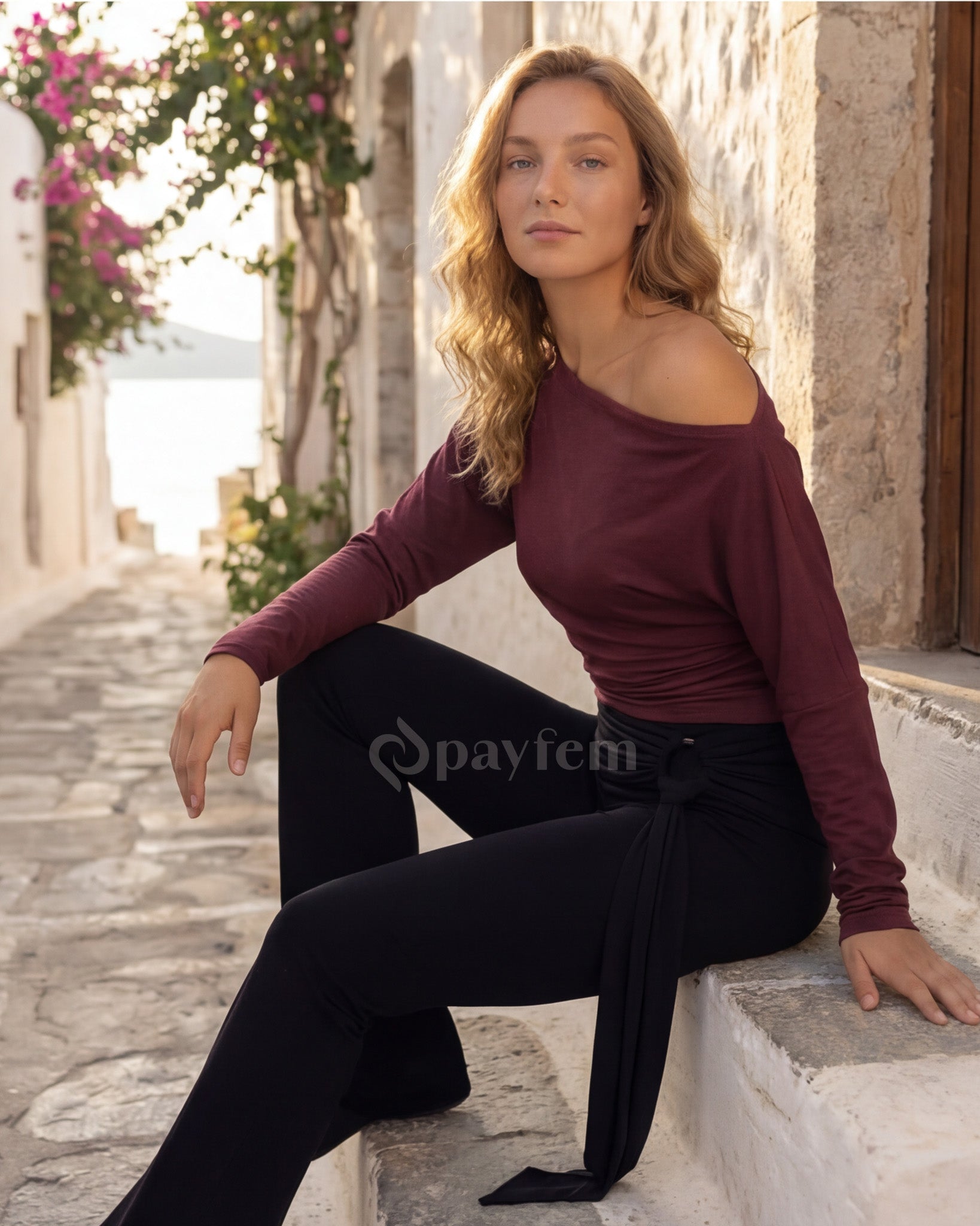 Natural Soft Belted Comfortable Trousers