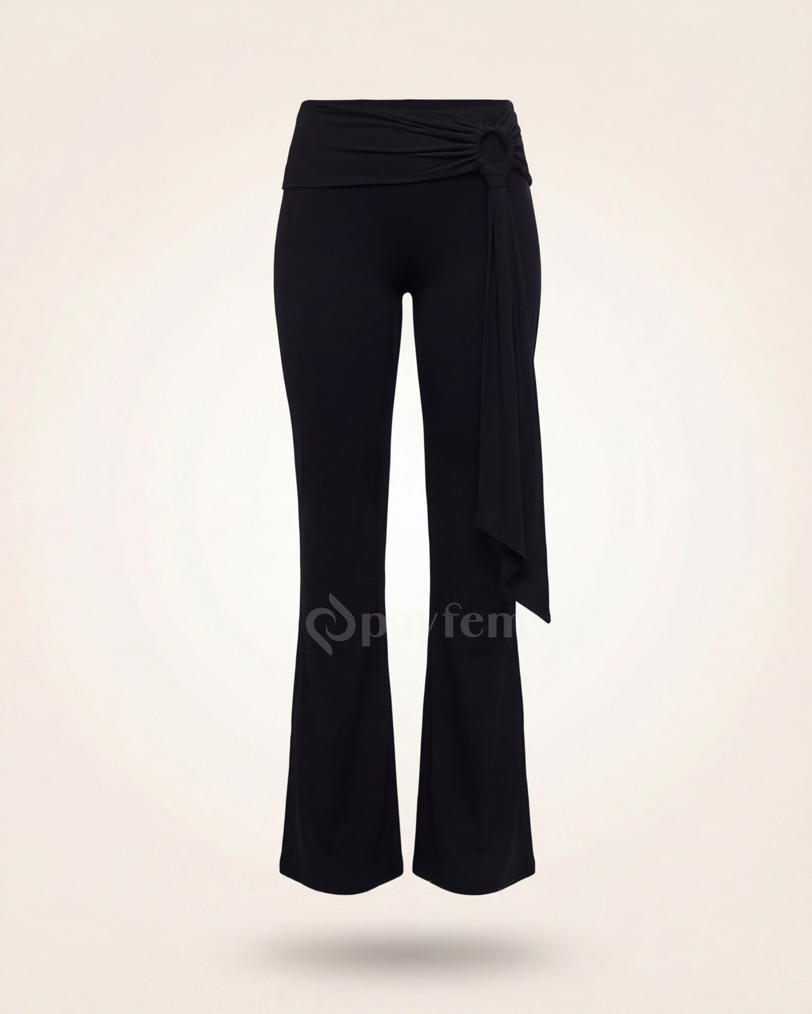 Natural Soft Belted Comfortable Trousers
