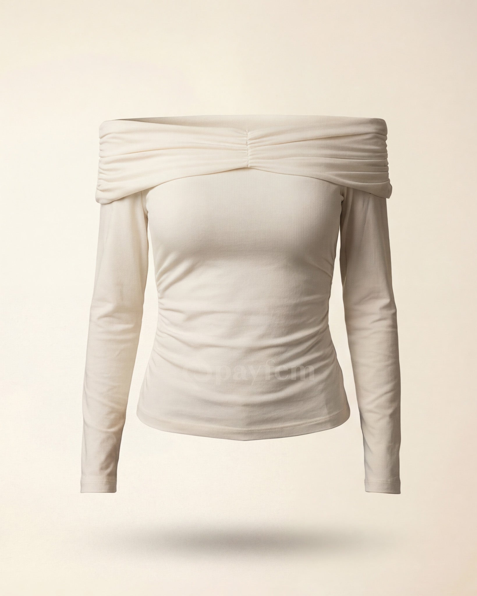 Natural Soft Long Sleeve Blouse